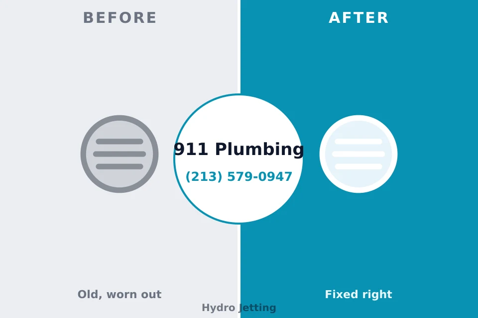 Before and after: plumbing repair Halls, TN